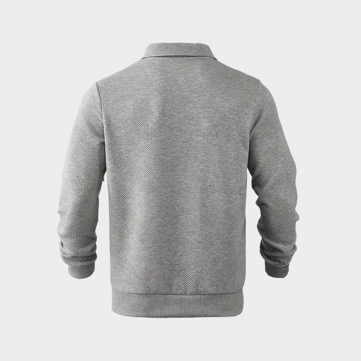 Vince | Men’s Casual Textured Design Half Zip Sweater