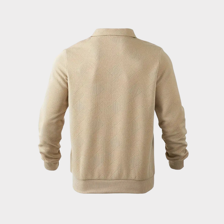 Vince | Men’s Casual Textured Design Half Zip Sweater