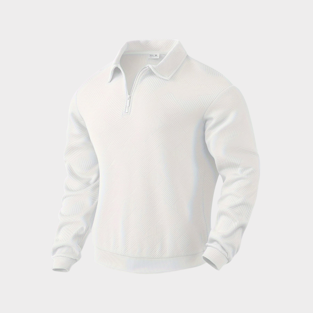 Vince | Men’s Casual Textured Design Half Zip Sweater