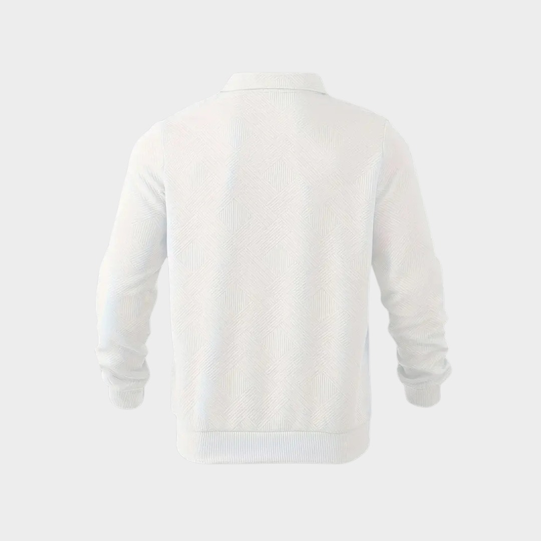 Vince | Men’s Casual Textured Design Half Zip Sweater