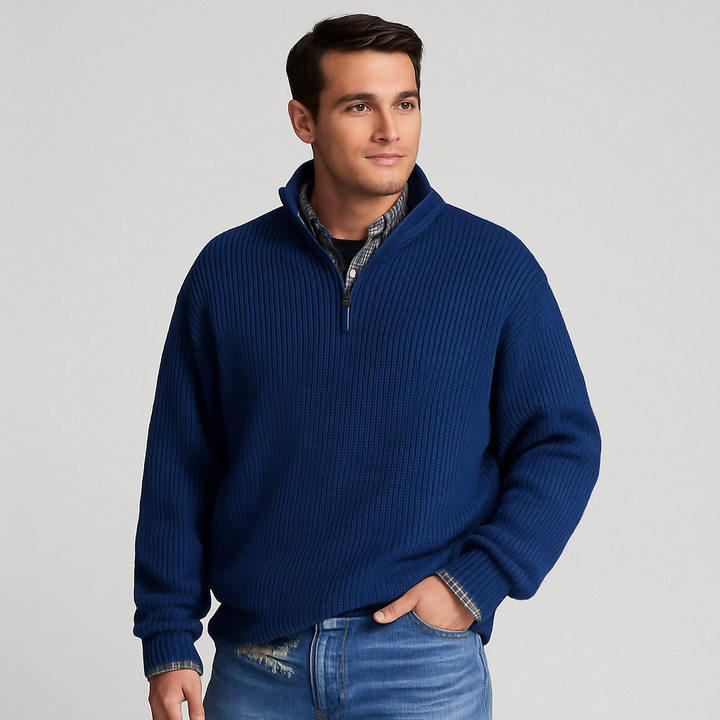 Steve | Men Spring Half Zip Pullover Sweater