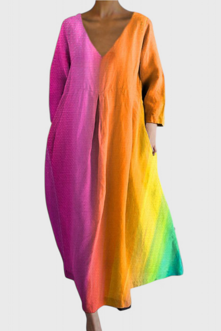 Isalinde | Comfortable V-Neck Dress