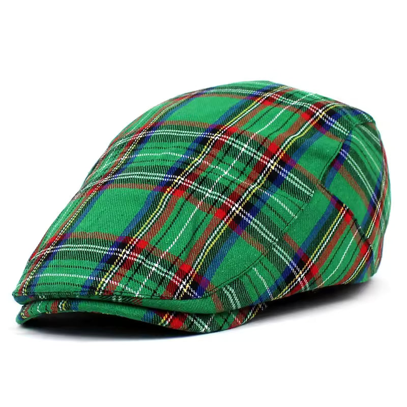 Festive Plaid Cap