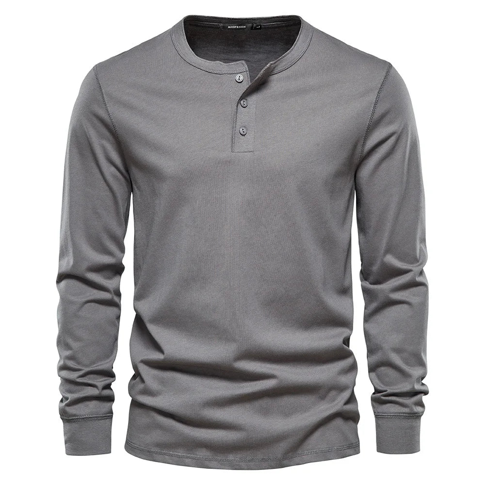 Christopher | Stylish Men’s Long-Sleeve Henley Shirt