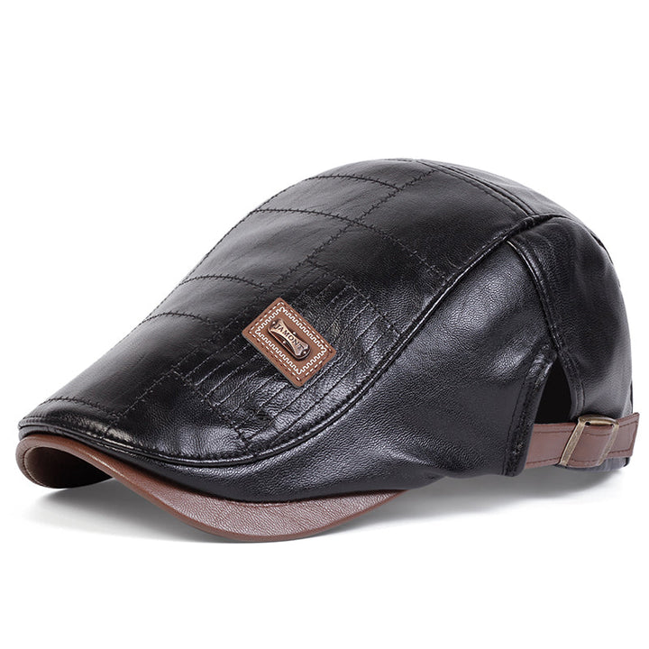 Quilted Leather Cap