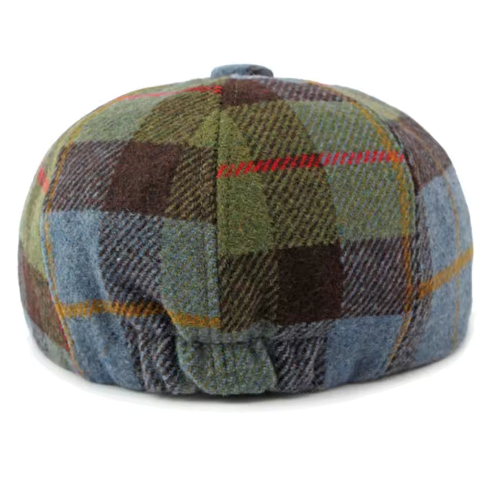 Winter Plaid Newsboy Cap
