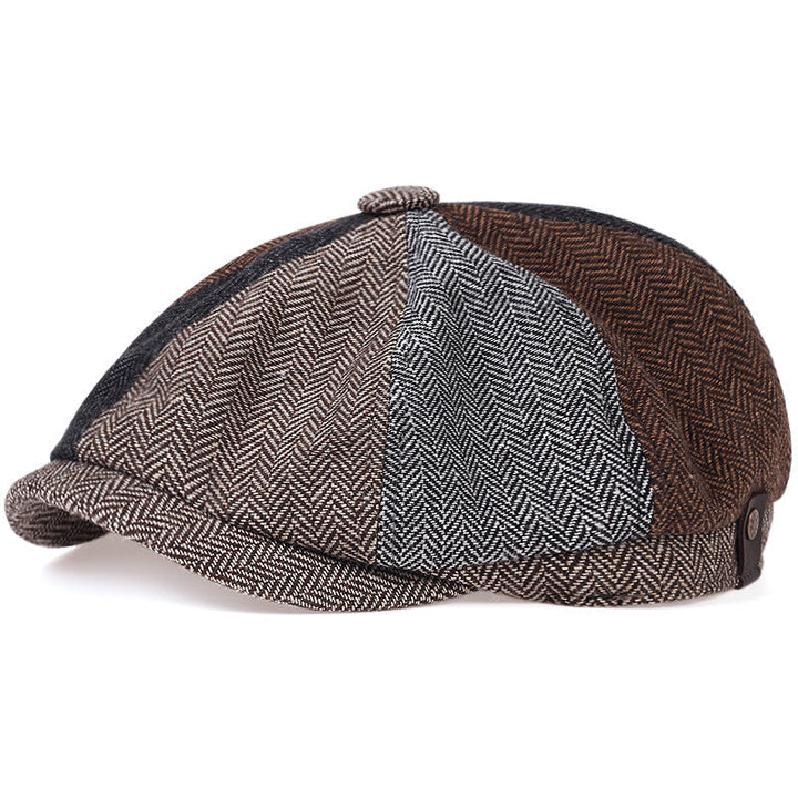 Herringbone Wool Cap