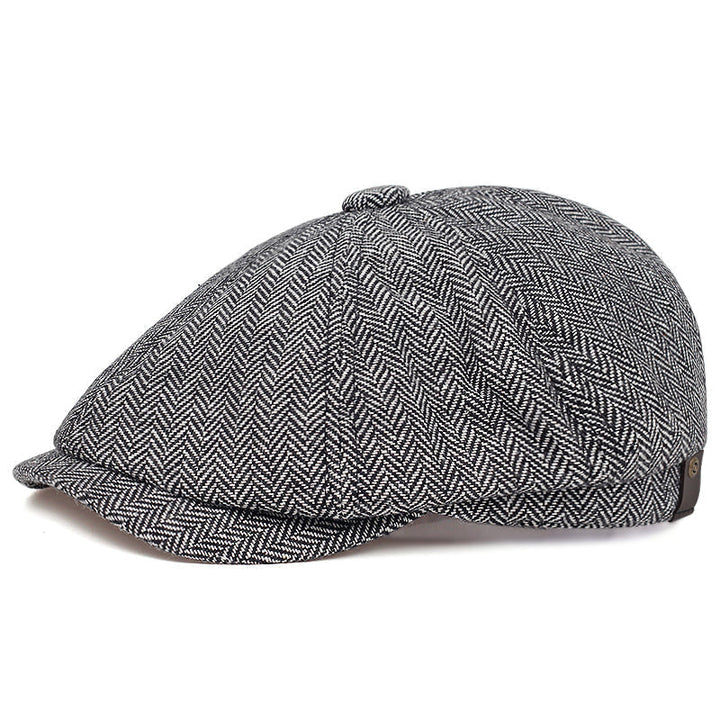 Herringbone Wool Cap
