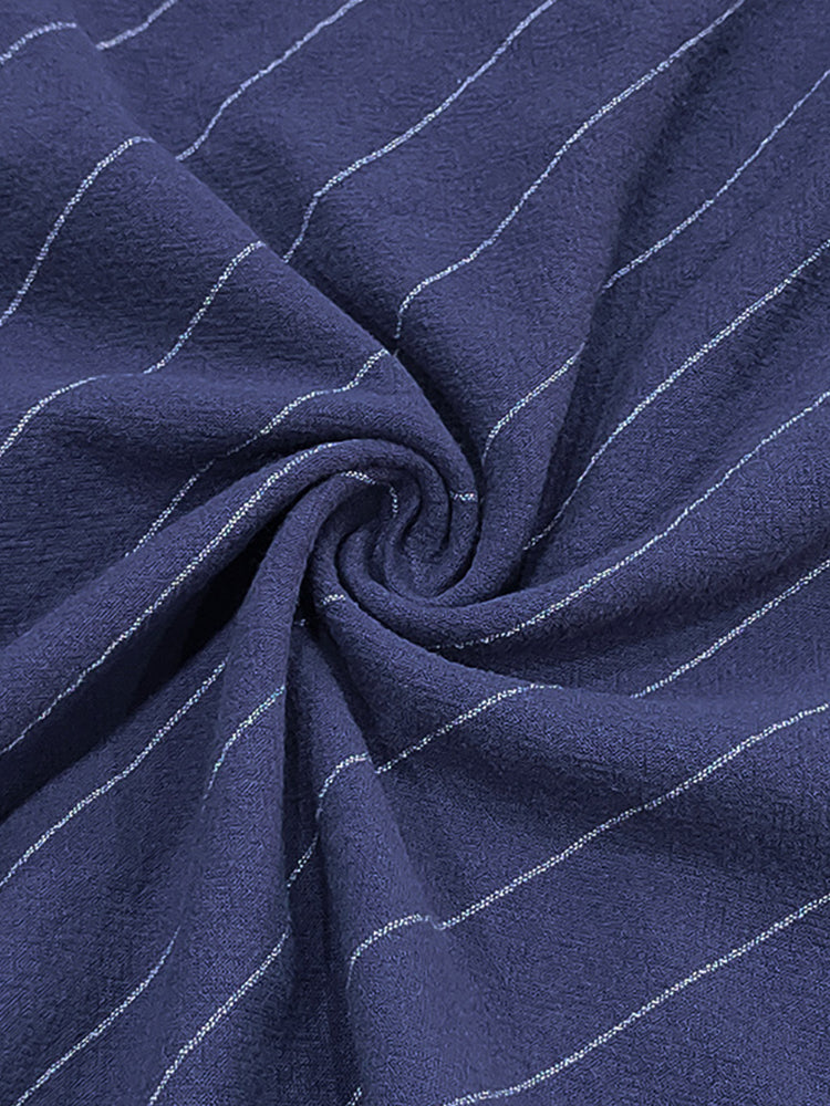 Casual 100% Cotton Stripe Shorts