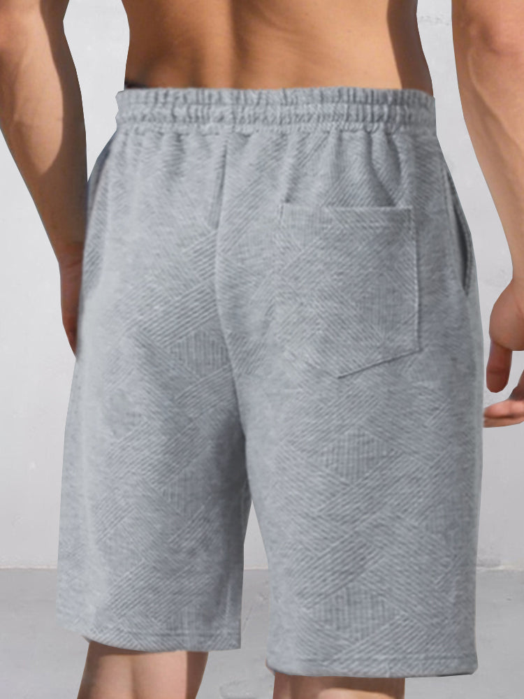 Stylish Jacquard Textured Shorts