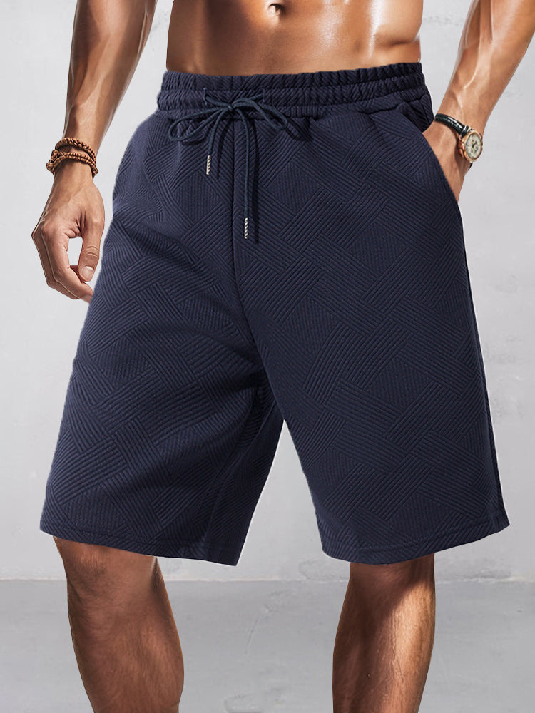 Stylish Jacquard Textured Shorts