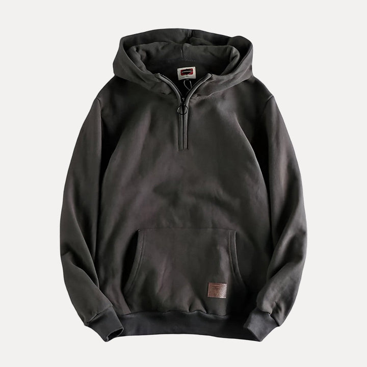 Men's Half-Zip Kangaroo Pocket Hoodie