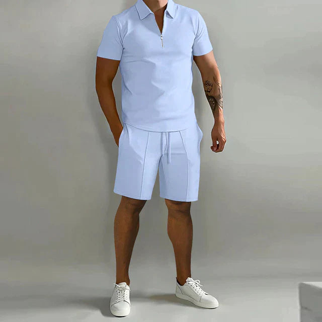 Stylish Polo and Shorts Two-Piece Set for Men | Finn