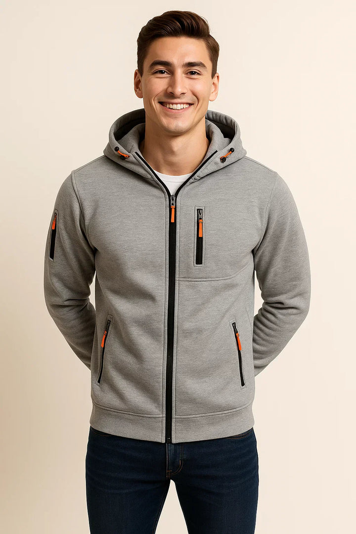 Sean | Men’s Casual Zip Front Hoodie