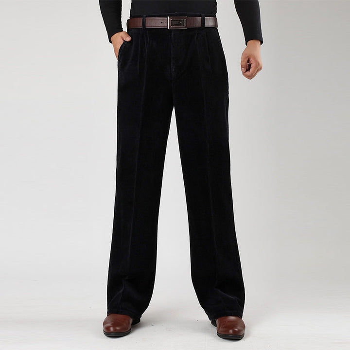 Brandon | Men's Casual High-Waist Pleated Pants