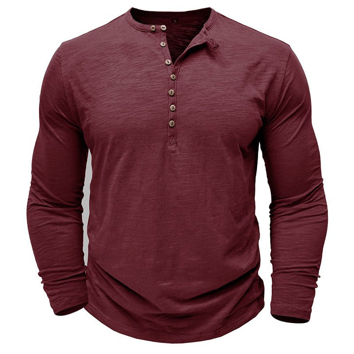 Justin | Men's Long-Sleeve Henley Shirt