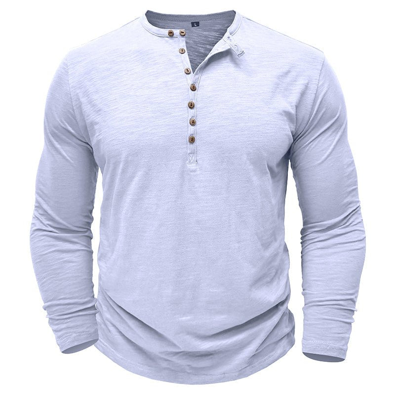 Justin | Men's Long-Sleeve Henley Shirt