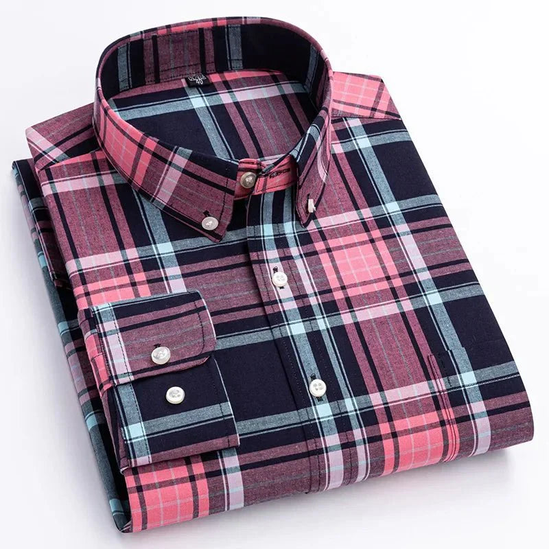 Bryan | Men's Plaid Button-Down Shirt