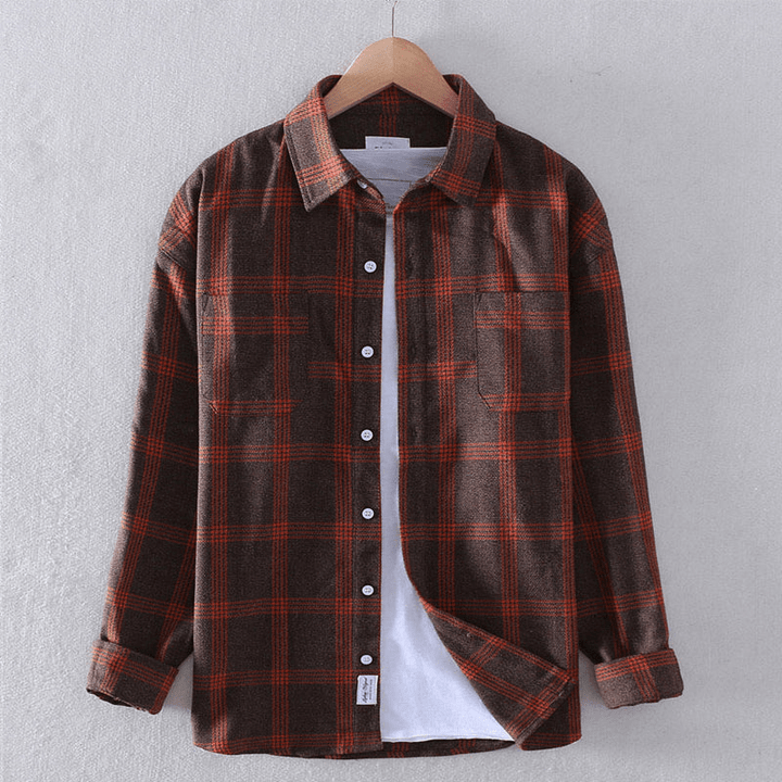 Eric | Men's Checkered Casual Button-Down Shirt
